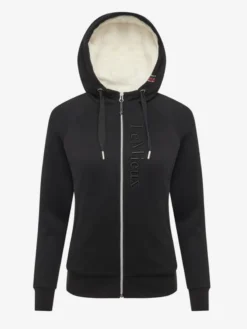 LeMieux Ladies Elite Sherpa Lined Zip Through Hoodie Black -Fournitures Équestres Boutique black 8