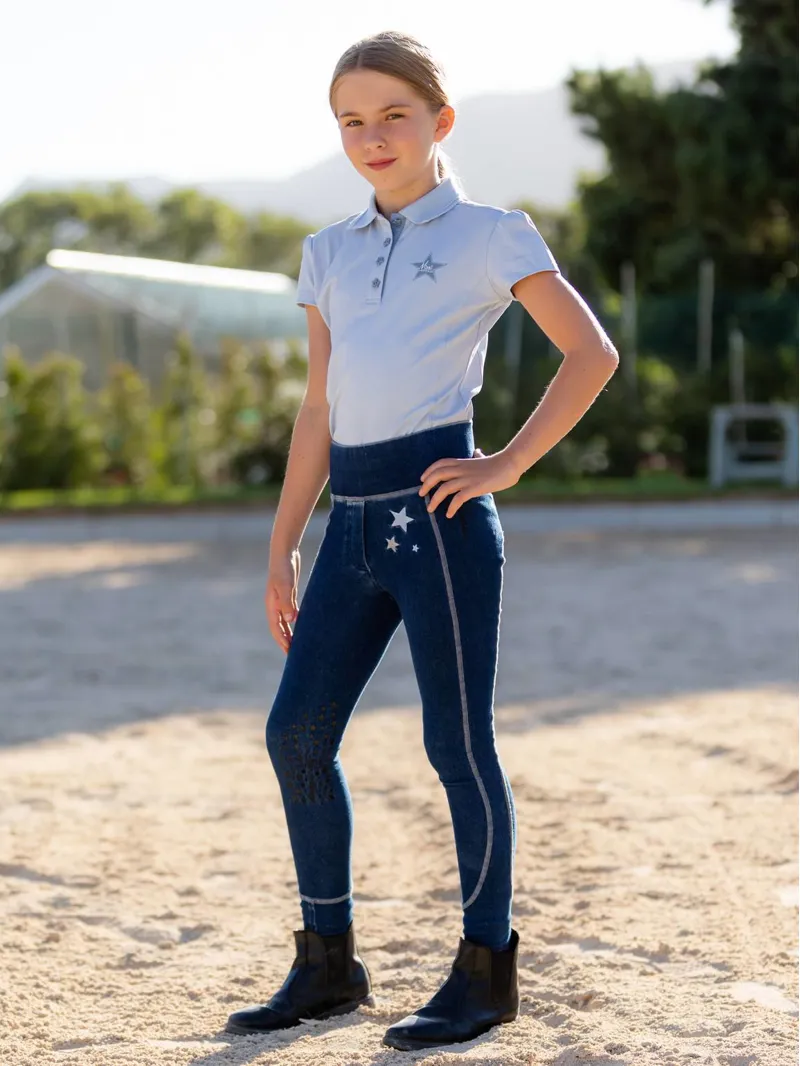 LeMieux Mini Bobby Denim Bregging Blue Denim 2 LeMieux Mini Bobby Denim Bregging Blue Denim – Image 2