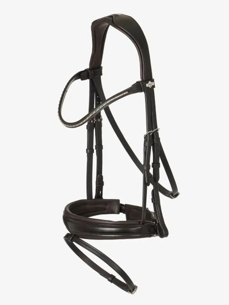 Lemieux Classic Dressage Bridle Brown 2 Lemieux Classic Dressage Bridle Brown – Image 2