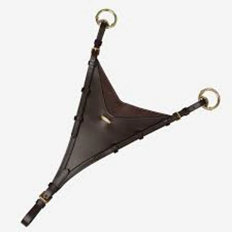 LeMieux Kudos Bib Martingale Attachment Brown/Brass 2 LeMieux Kudos Bib Martingale Attachment Brown/Brass – Image 2