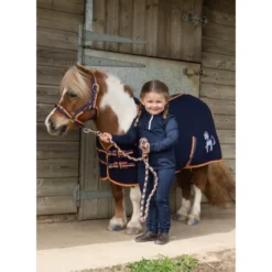 Cameo Equine Rainbow Riders Fleece Rug Navy