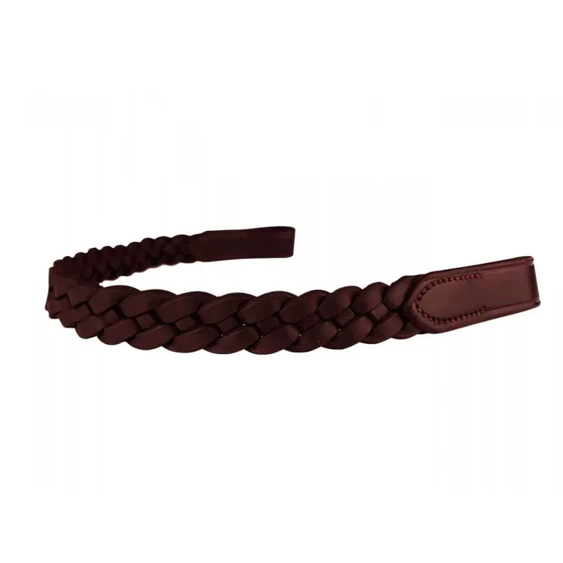 EcoRider Plaited Browband Brown 1 EcoRider Plaited Browband Brown