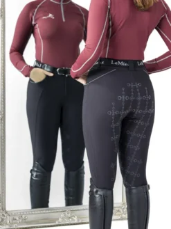 My LeMieux Freya Luxe Breeches Black -Fournitures Équestres Boutique freya20black204