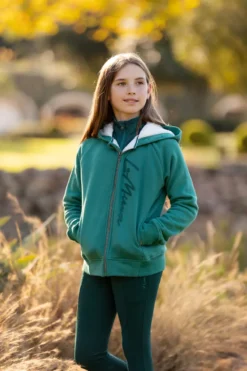 LeMieux Hollie Sherpa Lined Hoodie Evergreen