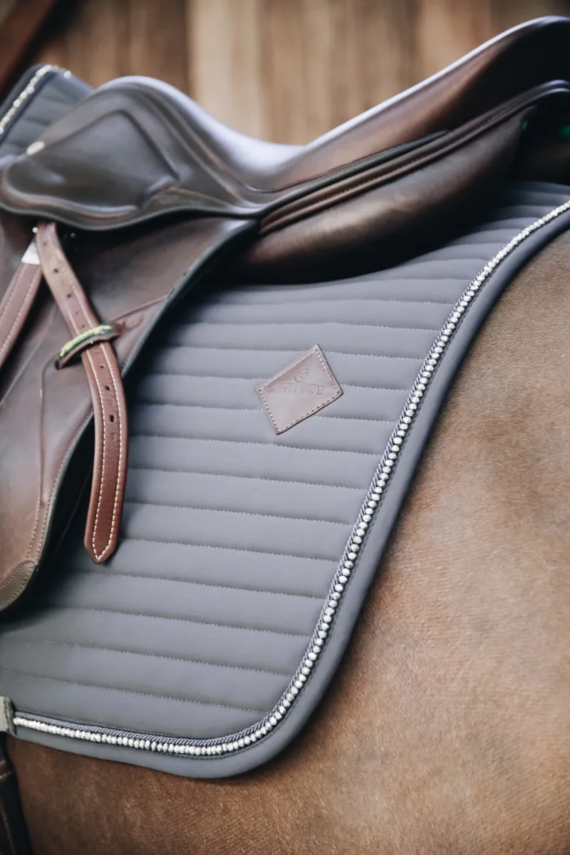 Kentucky Horsewear Kentucky Saddle Pad Pearls Show Jumping Grey 2 Kentucky Horsewear Kentucky Saddle Pad Pearls Show Jumping Grey – Image 2