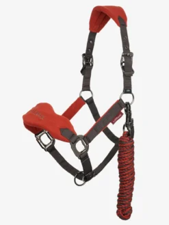 LeMieux Vogue Headcollar And Leadrope Sienna -Fournitures Équestres Boutique headcollar20sienna