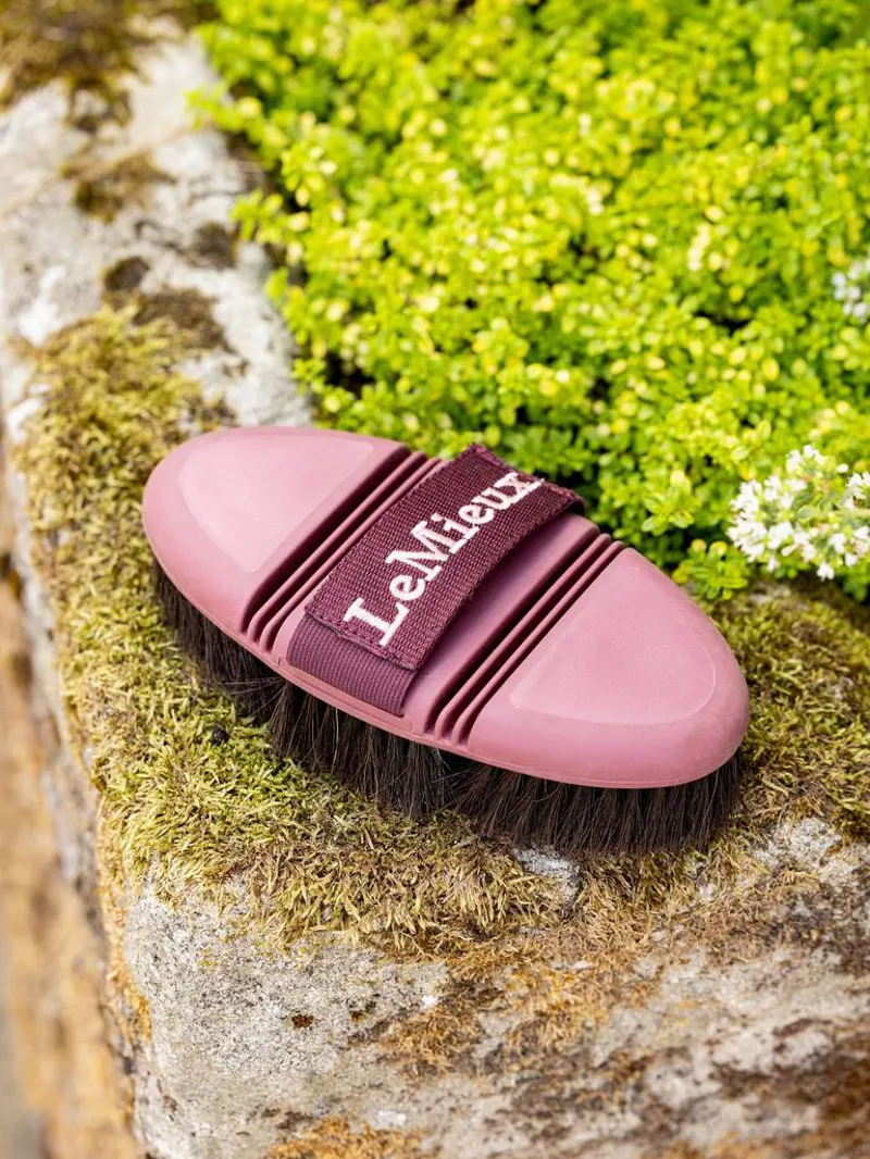 LeMieux Flexi Horse Hair Body Brush Orchid 1 LeMieux Flexi Horse Hair Body Brush Orchid