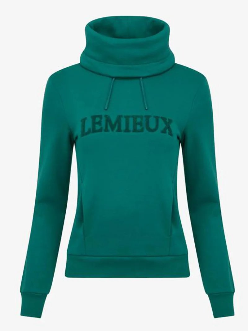 Le Mieux Adele Funnel Neck Sweat Evergreen 2 Le Mieux Adele Funnel Neck Sweat Evergreen – Image 2