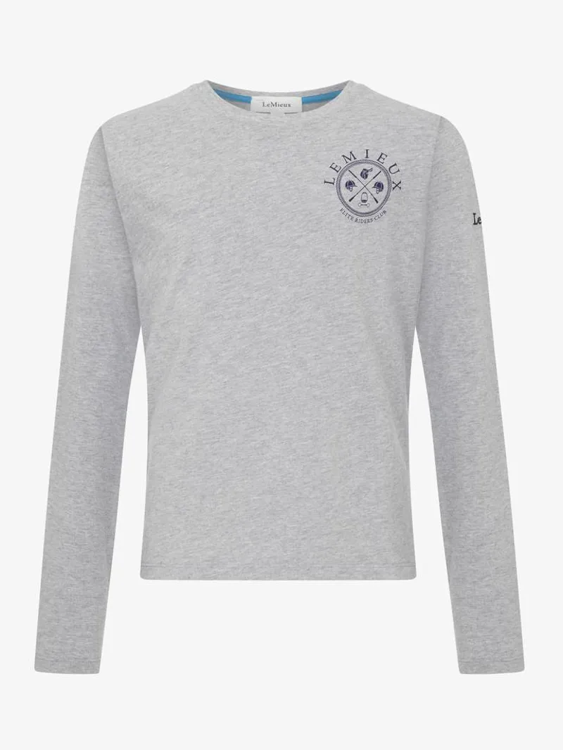 LeMieux Young Rider Lara Long Sleeve Tee Grey 5 LeMieux Young Rider Lara Long Sleeve Tee Grey – Image 5