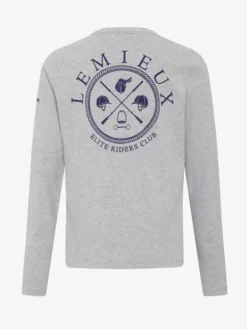 LeMieux Young Rider Lara Long Sleeve Tee Grey 7 LeMieux Young Rider Lara Long Sleeve Tee Grey -Fournitures Équestres Boutique hh 1122 504