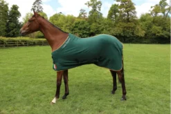 Celtic Equine Anti-Pill Fleece Green With Irish Flag
