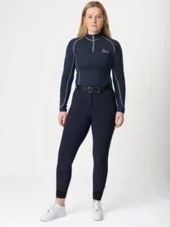 My LeMieux Dynamique Knee Grip Breeches Dark Navy