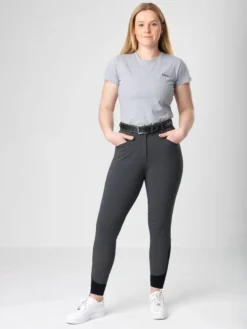 My LeMieux Dynamique Knee Grip Breeches Graphite Grey
