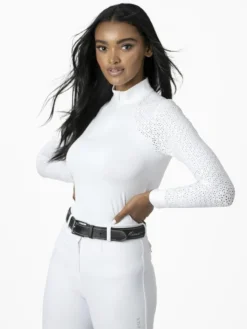 LeMieux Olivia Show Shirt Long Sleeve White