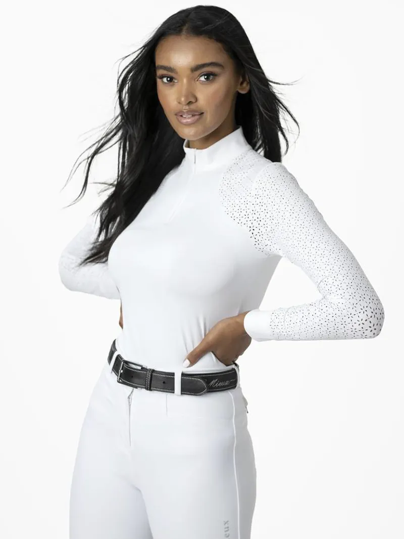 LeMieux Olivia Show Shirt Long Sleeve White 1 LeMieux Olivia Show Shirt Long Sleeve White