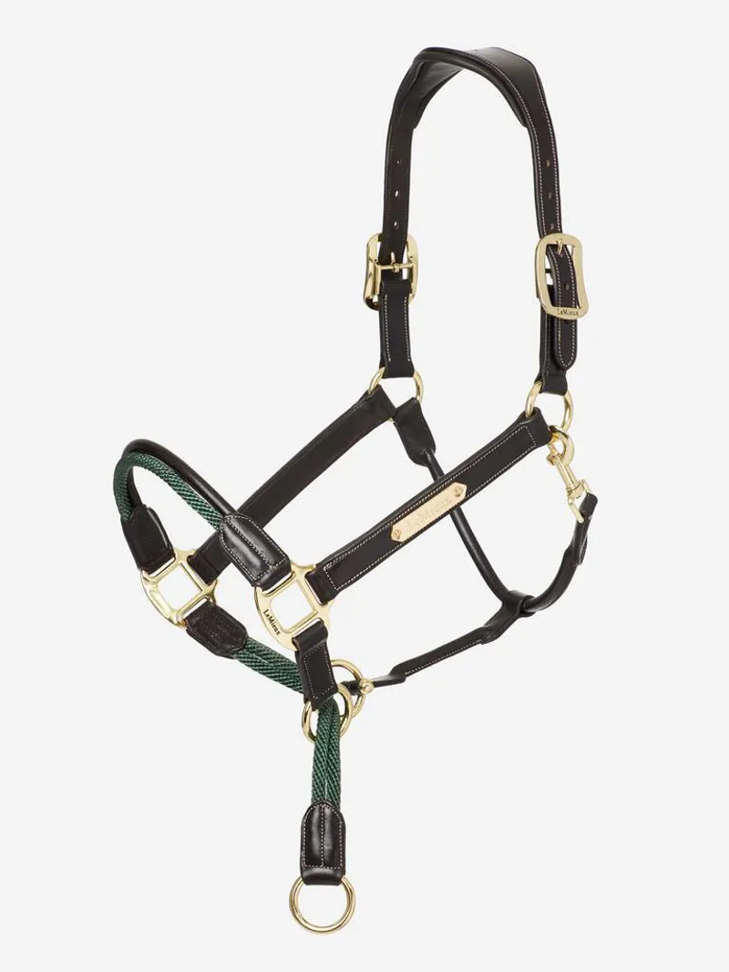 LeMieux Rope Control Headcollar Brown 1 LeMieux Rope Control Headcollar Brown