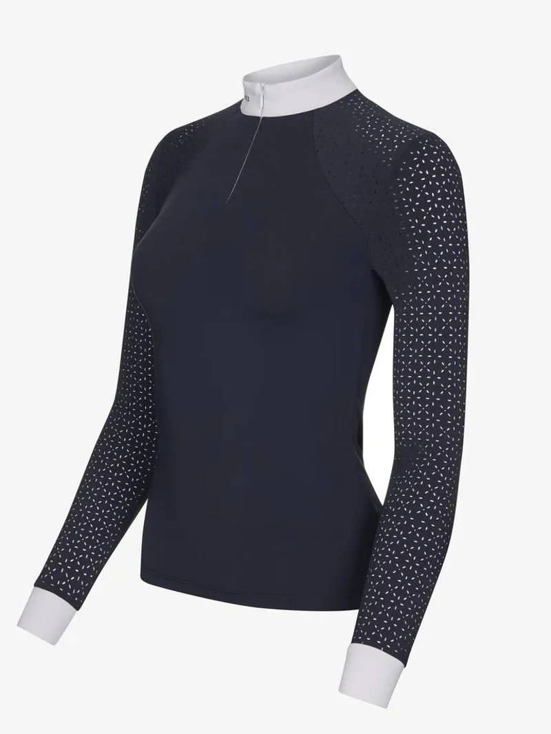 LeMieux Olivia Show Shirt Long Sleeve Navy 5 LeMieux Olivia Show Shirt Long Sleeve Navy – Image 5