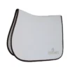 Kentucky Horsewear Kentucky Saddle Pad Leather Fishbone Jumping White