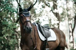 Kentucky Horsewear Kentucky Saddle Pad Leather Fishbone Jumping White -Fournitures Équestres Boutique lw3 3