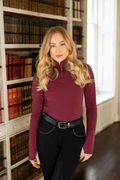 LeMieux Liberte Base Layer Merlot 19 LeMieux Liberte Base Layer Merlot -Fournitures Équestres Boutique m 4