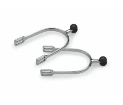 Shires Plastic Roller Ball Spurs In S/STEEL