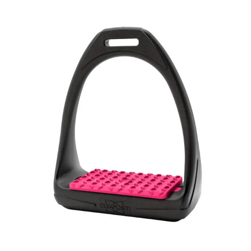 Celtic Equine Reflex Stirrup Black With Pink Tread 1 Celtic Equine Reflex Stirrup Black With Pink Tread