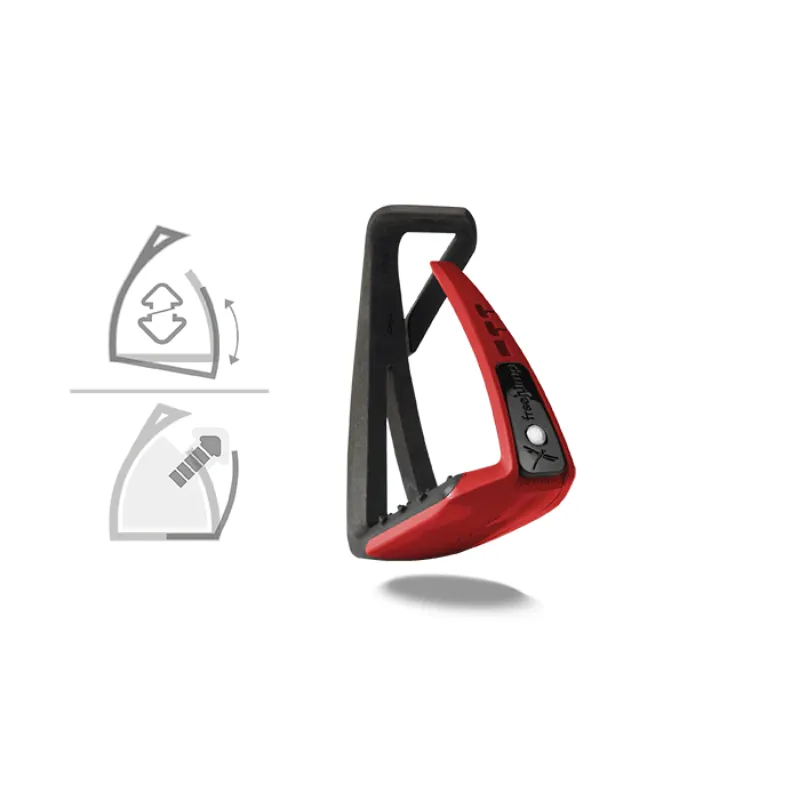 Freejump Soft Up Lite Stirrup Black/Red 1 Freejump Soft Up Lite Stirrup Black/Red