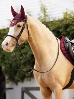 LeMieux Loire Satin Fly Hood - Rioja - Large