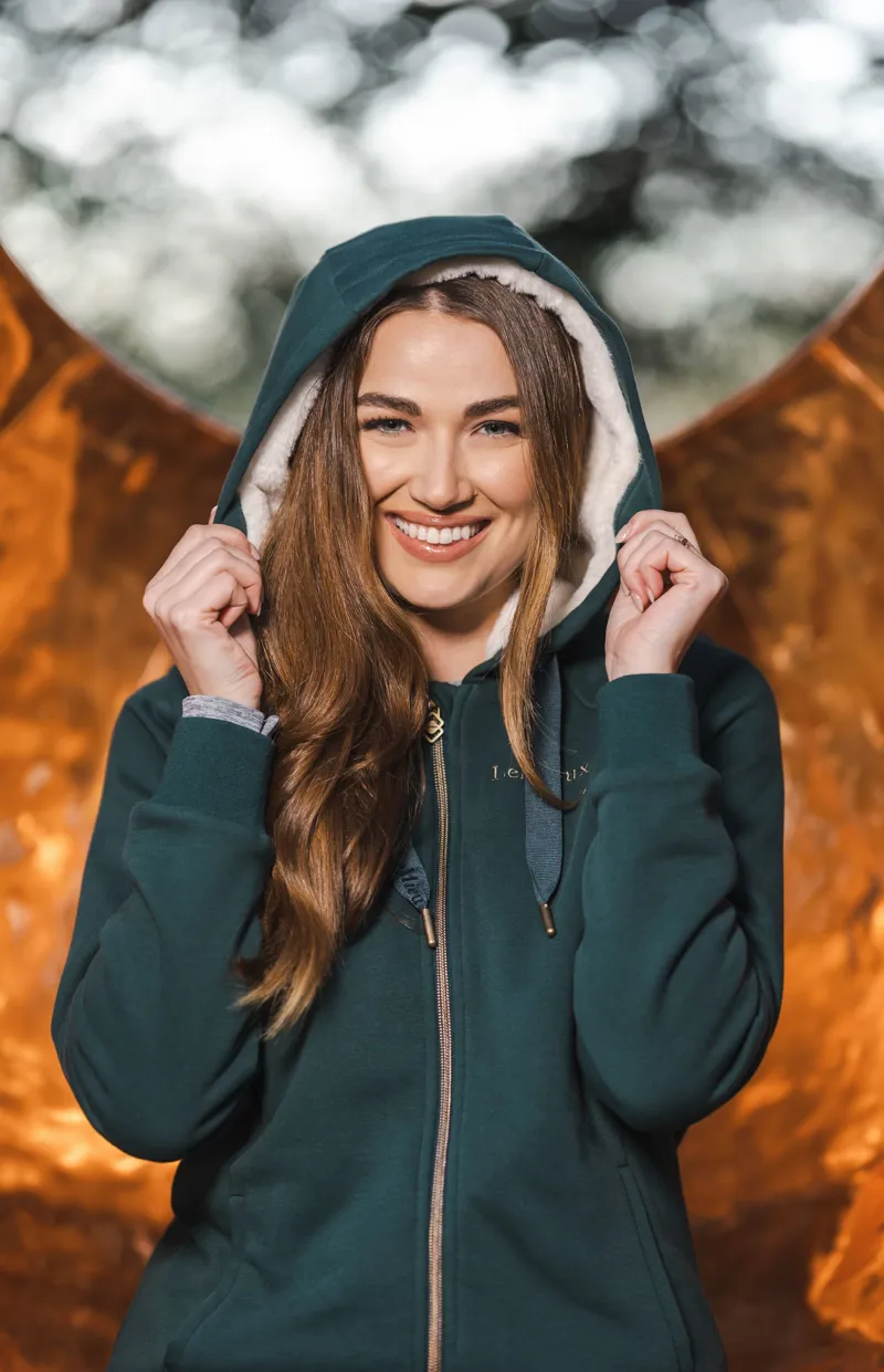 LeMieux Sherpa Lined Lily Hoodie Spruce 12 LeMieux Sherpa Lined Lily Hoodie Spruce – Image 12