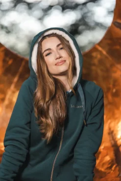 LeMieux Sherpa Lined Lily Hoodie Spruce