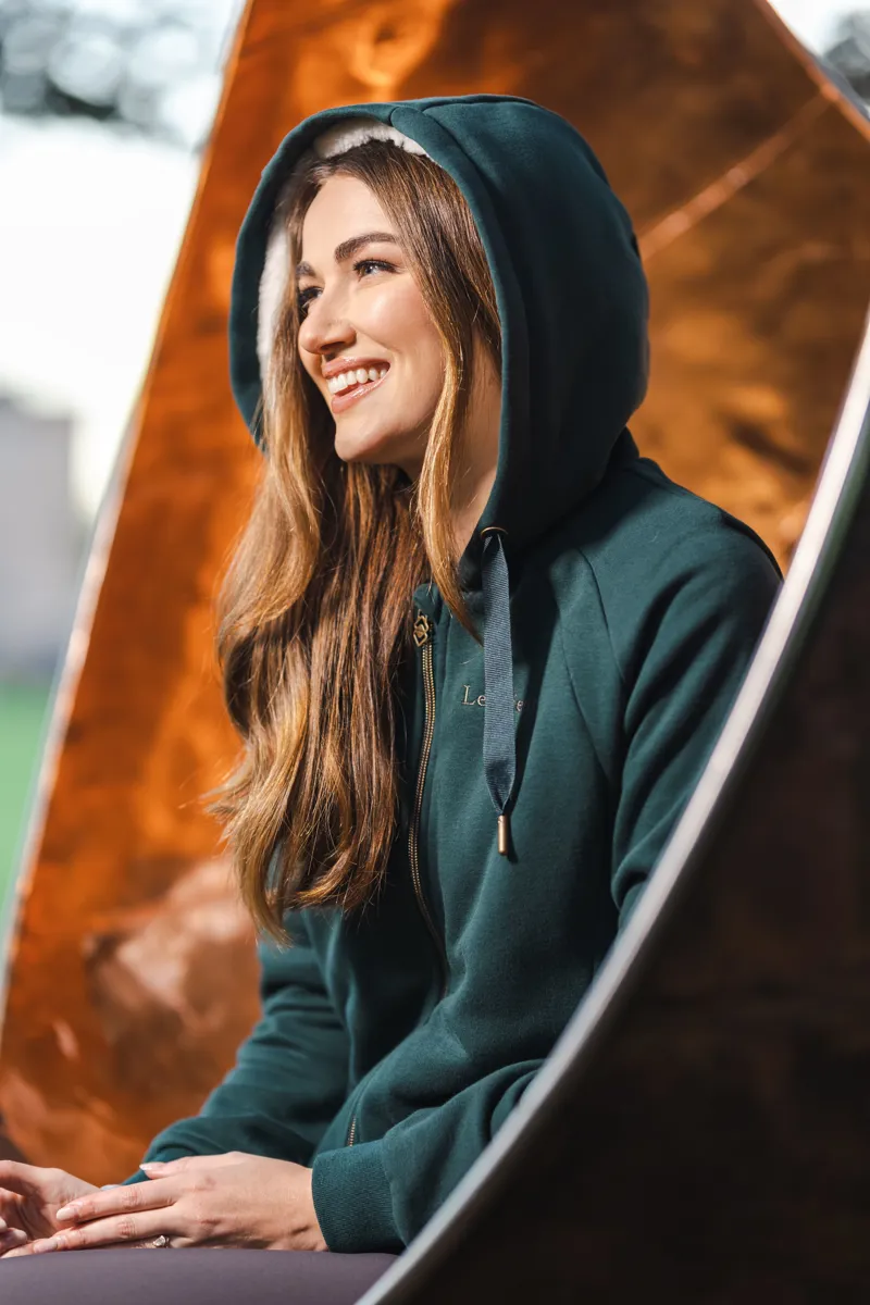 LeMieux Sherpa Lined Lily Hoodie Spruce 3 LeMieux Sherpa Lined Lily Hoodie Spruce – Image 3