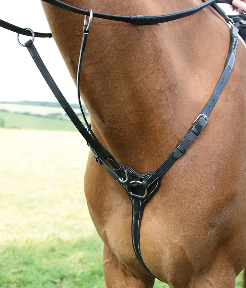 Salisbury Three Point Breastplate In Black 1 Salisbury Three Point Breastplate In Black