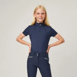 LeMieux Young Rider Short Sleeve Base Layer Indigo