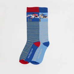 Toggi Womens Competitor Socks 2 Pack Blue One Size 4-8