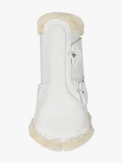 LeMieux Fleece Edged Mesh Brushing Boot White/Natural 6 LeMieux Fleece Edged Mesh Brushing Boot White/Natural -Fournitures Équestres Boutique w4 2