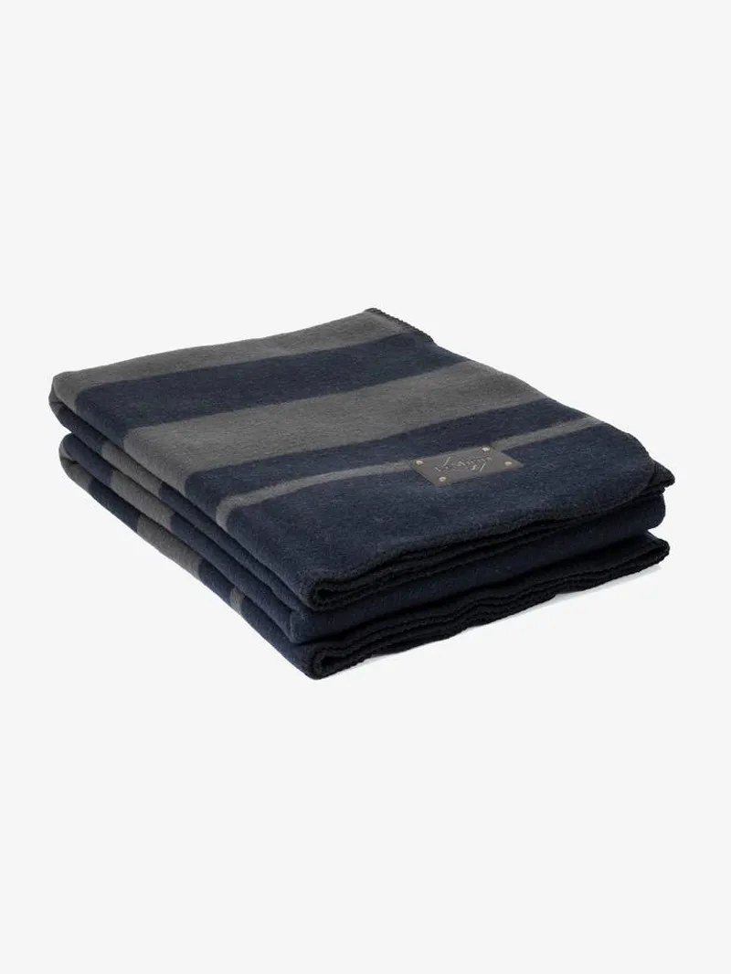 LeMieux Wool Blanket Navy/Grey 3 LeMieux Wool Blanket Navy/Grey – Image 3